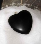 Obsidian Heart Energy Protection from Susana Sori at HR Shaman, close-up. Image copyright, 2010 by Susana Sori
